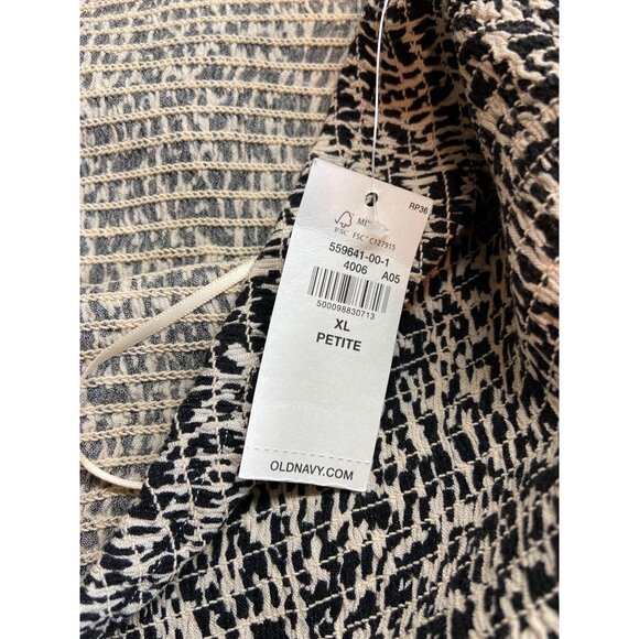 Old Navy Halter Smocked Maxi Dress XL Petite Animal Boho Vacation Resortwear Y2K - Picture 4 of 10